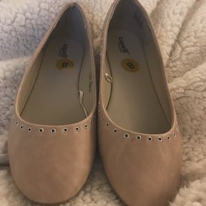 nude ballet flats